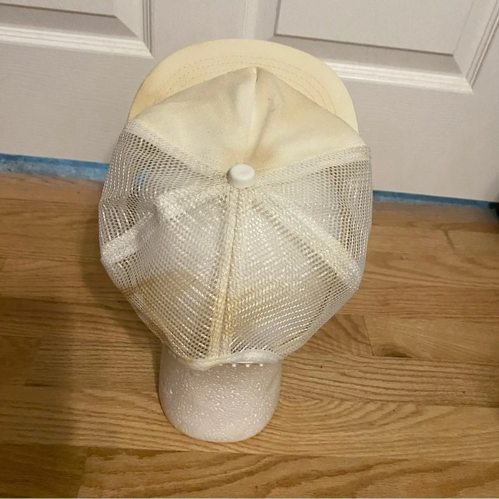 Vintage NTPA Copenhagen Skoal Pulling Circuit Mesh SnapBack Hat White Red USA